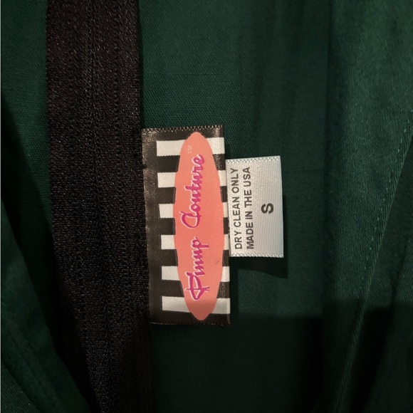 Lauren Dress Pinup Couture Small Green and Black - Picture 5 of 6